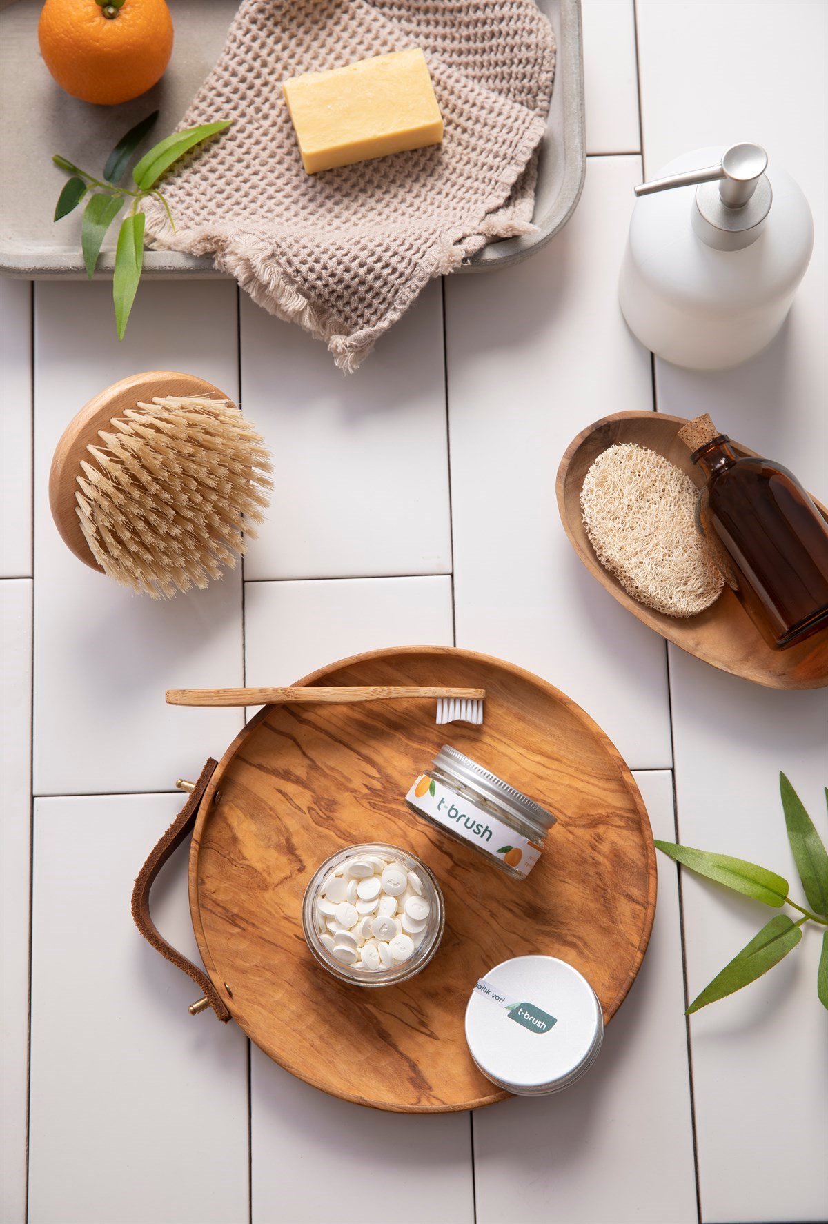 T-Brush Portakal Aromalı Diş Macunu Tableti - Florürlü