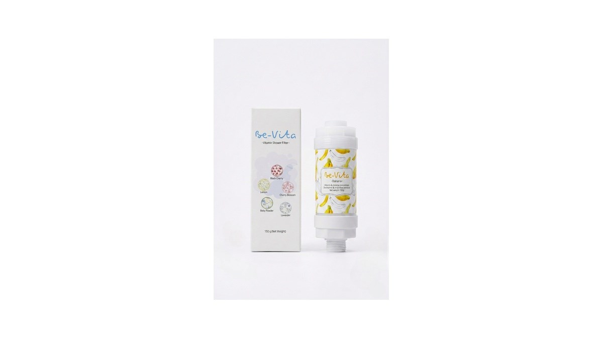Be-Vita Banana C Vitaminli Aromatik Duş Filtresi - Cilt Besleyici Klor ve Kireç Arıtıcı Duş Filtresi (150gr)