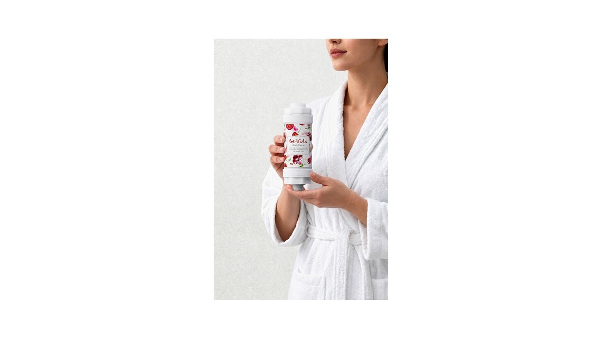 Be-Vita Black Cherry C Vitaminli Aromatik Duş Filtresi - Cilt Besleyici Klor ve Kireç Arıtıcı Duş Filtresi (150gr)