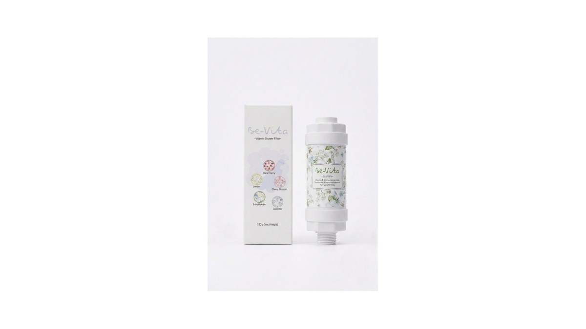 Be-Vita Jasmin C Vitaminli Aromatik Duş Filtresi - Cilt Besleyici Klor ve Kireç Arıtıcı Duş Filtresi (150gr)