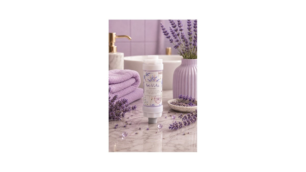 Be-Vita Lavender C Vitaminli Cilt Besleyici Klor ve Kireç Önleyici Aromatik Duş Filtresi Su Arıtıcı (150gr)