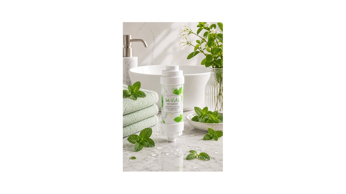Be-Vita Mint Garden (ice) C Vitaminli Aromatik Duş Filtresi - Cilt Besleyici Klor ve Kireç Arıtıcı Duş Filtresi (150gr)