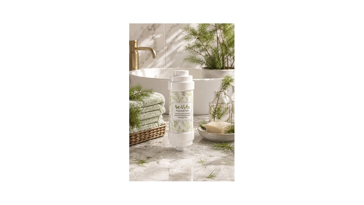 Be-Vita Phytoncide Forest C Vitaminli Aromatik Duş Filtresi - Cilt Besleyici Klor ve Kireç Arıtıcı Duş Filtresi (150gr)