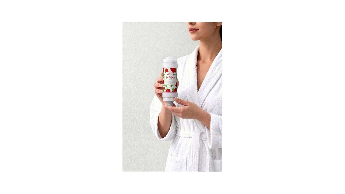 Be-Vita Rose C Vitaminli Aromatik Duş Filtresi - Cilt Besleyici Klor ve Kireç Arıtıcı Duş Filtresi (150gr)