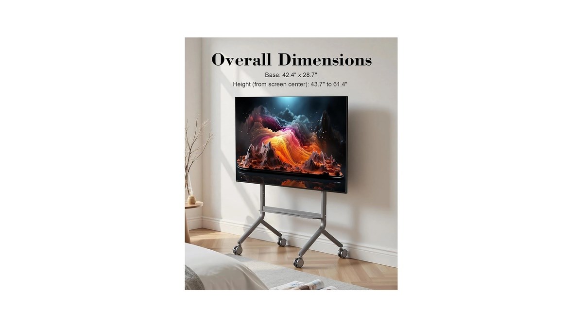 Nb Ergonomic P100 65-90'' 91 kg Vesa Uyumlu Profesyonel Tv Standı