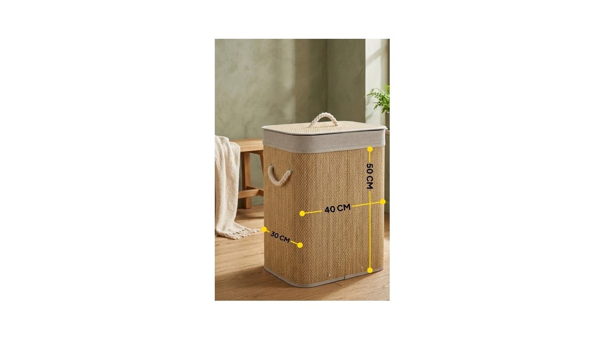 VALETTA MİYAZAKİ 60 L Çamaşır Sepeti - Bambu