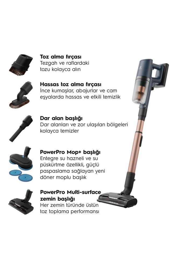 Electrolux EP82H25WET 800 Serisi Mop Başlıklı Kablosuz Islak&Kuru Süpürge