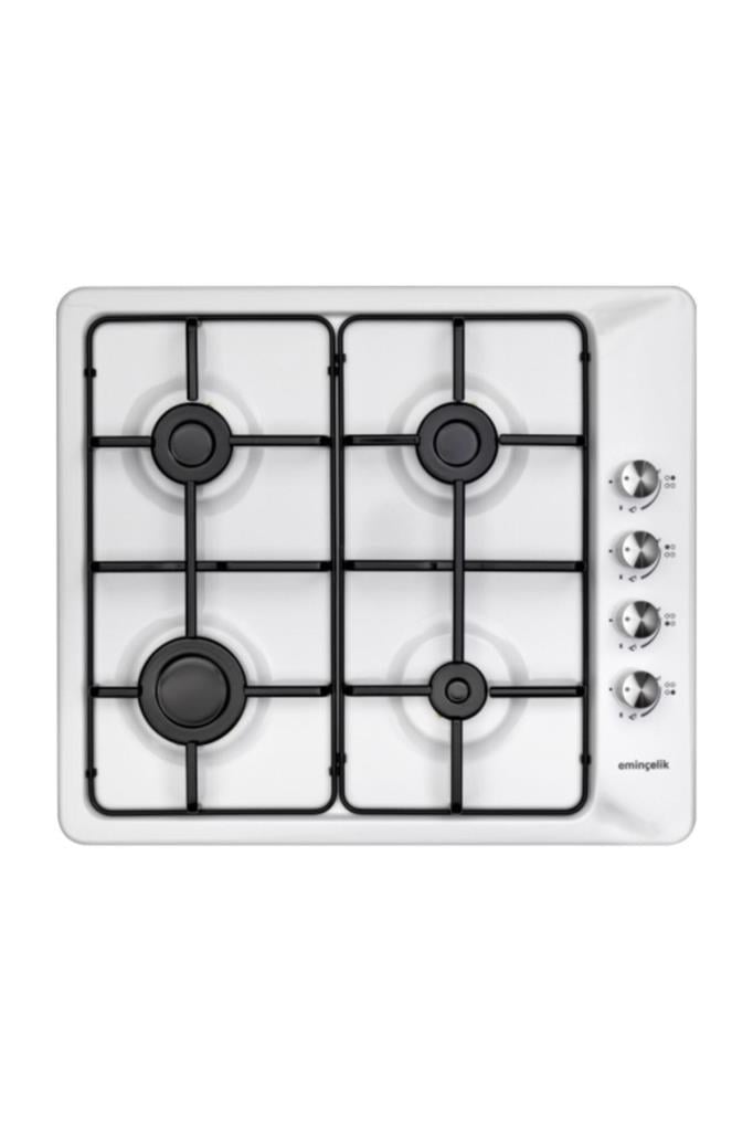 Eminçelik EC-AH 3140 WE60 NG Beyaz Emaye Ankastre Ocak