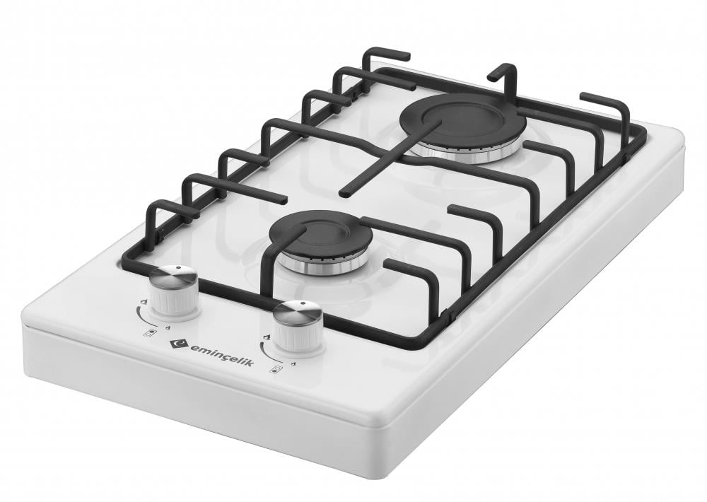 Eminçelik EC-AÜ 4120 WE30 Beyaz ÇAKMAKLI Set Üstü Domino Ocak
