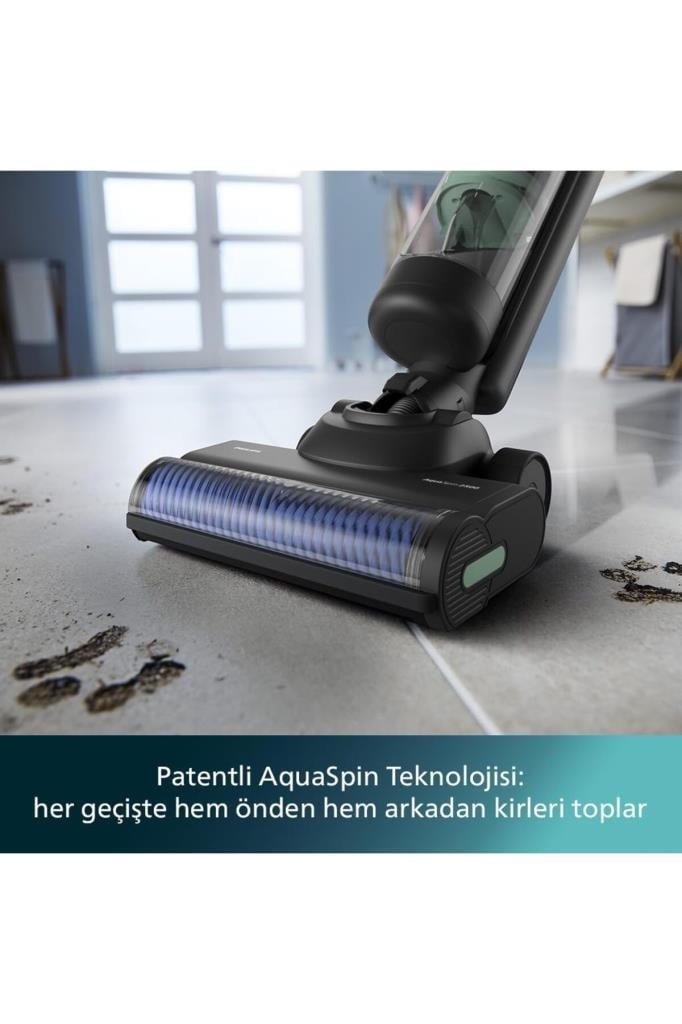 Philips 7000 Serisi AquaTrio XW7263/11 Islak Kuru Şarjlı Dikey Süpürge