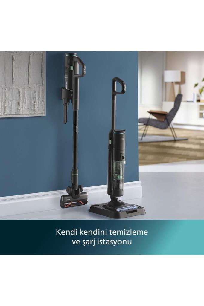Philips 7000 Serisi AquaTrio XW7263/11 Islak Kuru Şarjlı Dikey Süpürge