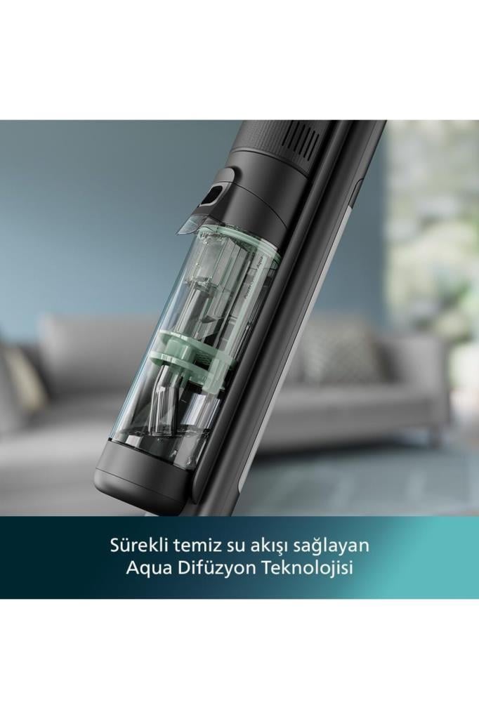 Philips 7000 Serisi AquaTrio XW7263/11 Islak Kuru Şarjlı Dikey Süpürge