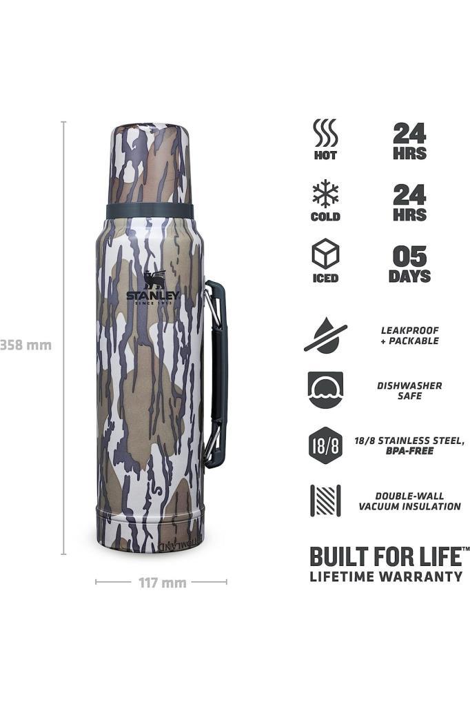 Stanley The Legendary Classic Vakumlu Paslanmaz Çelik Termos 1 Lt 1 Lt - Mossy Oak