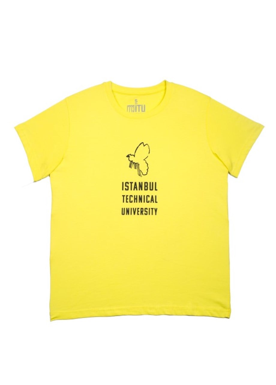 1773İtu.store Technıcal Arı Baskı T-Shirt Sarı