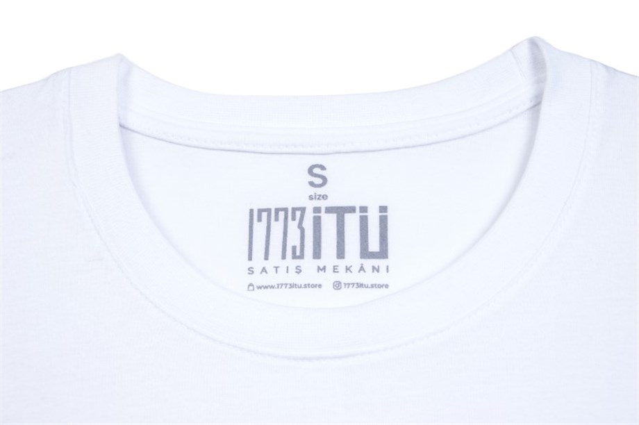 1773İtu.store TECHNİCAL T-Shirt Beyaz