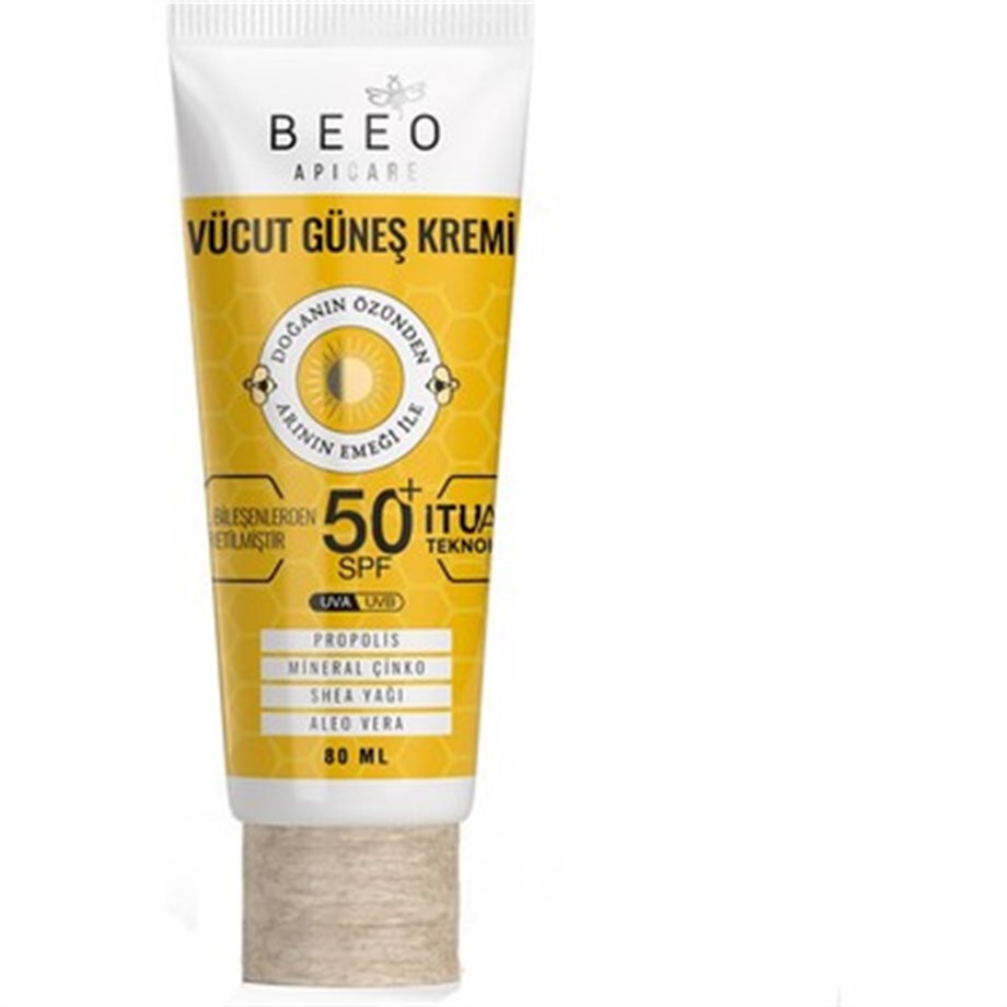 Vücut Güneş Kremi 80ml ApiCare Propolisli 