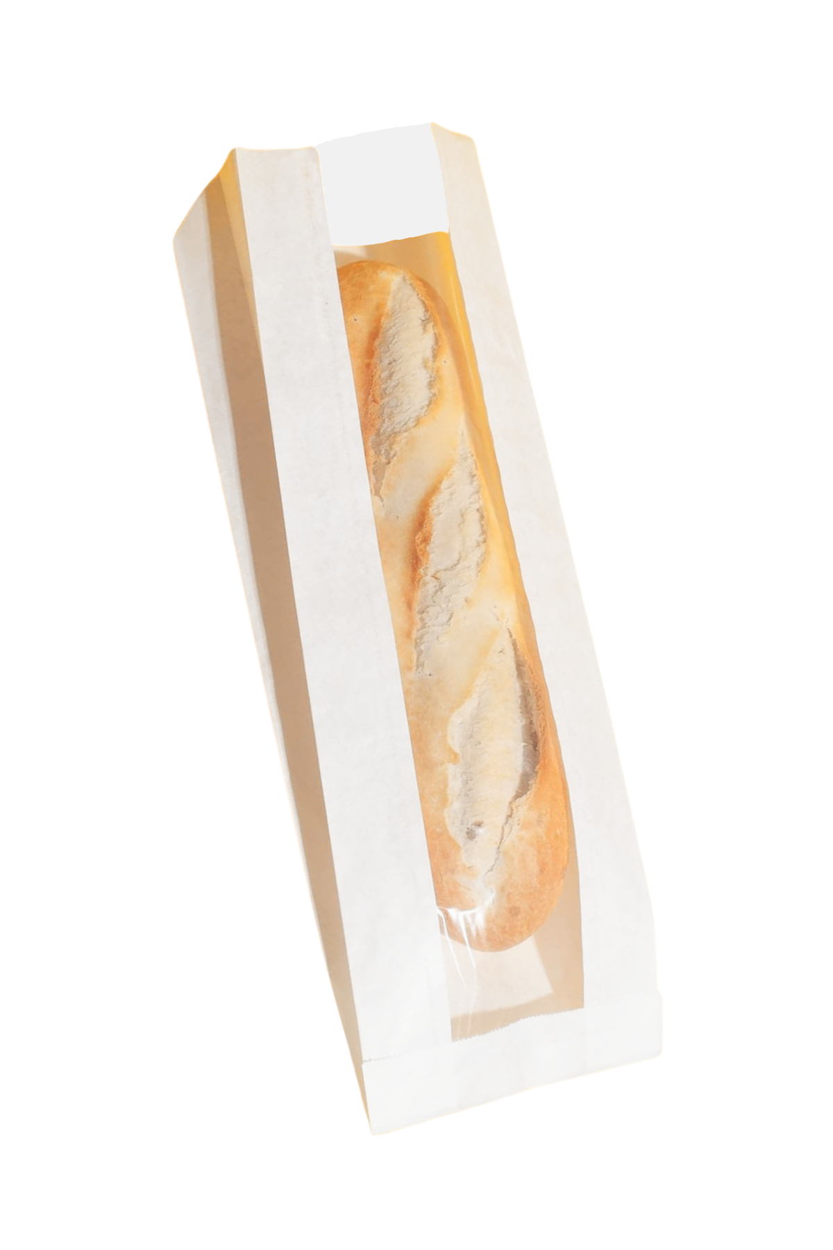 Adetli Kese Kağıdı250 Adet Büyük Pencereli Kese Kağıdı - Beyaz Sülfit Kağıt-(EN:15CM/BOY:39CM/KÖRÜK:8CM/PENCERE:6CM)