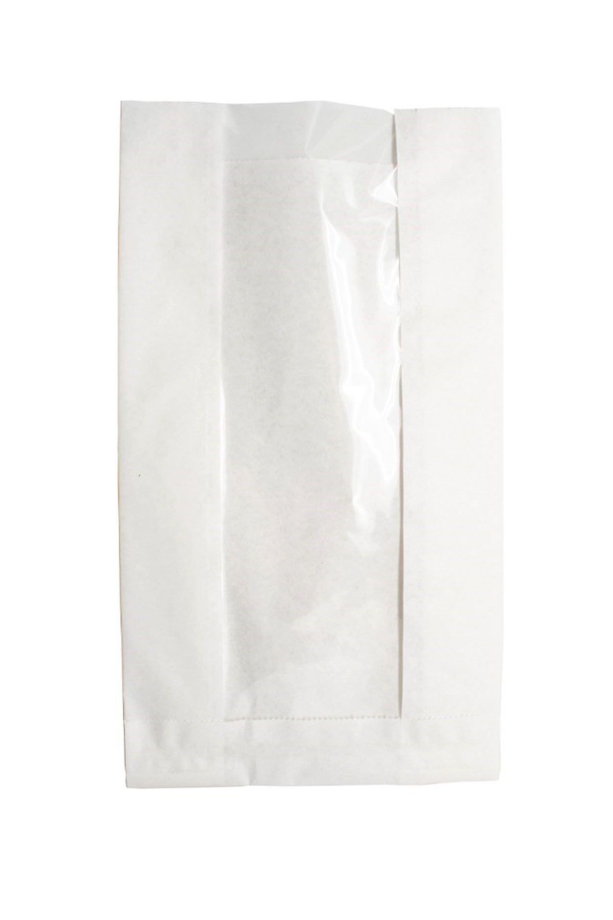 Adetli Kese Kağıdı250 Adet Büyük Pencereli Kese Kağıdı - Beyaz Sülfit Kağıt-(EN:15CM/BOY:39CM/KÖRÜK:8CM/PENCERE:6CM)