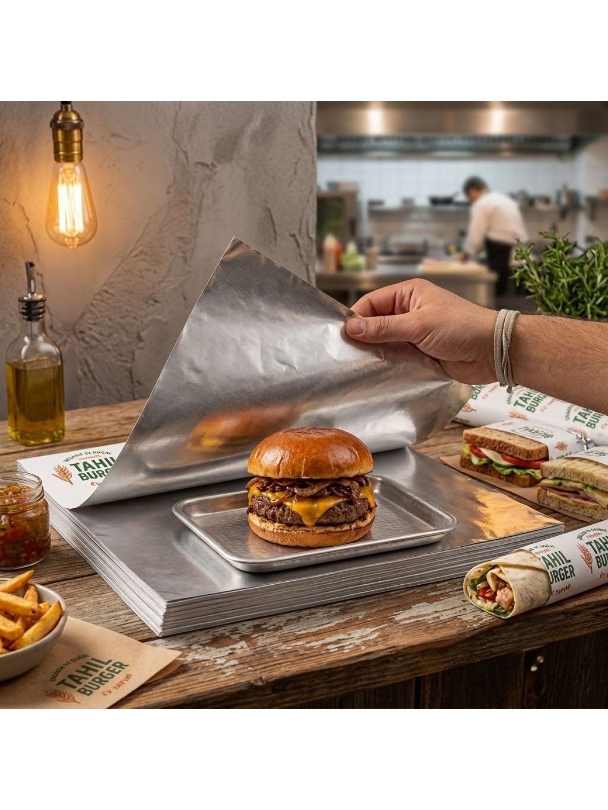 Baskılı Paket KağıdıBaskılı Alüminyum Folyolu Paketleme Kağıdı