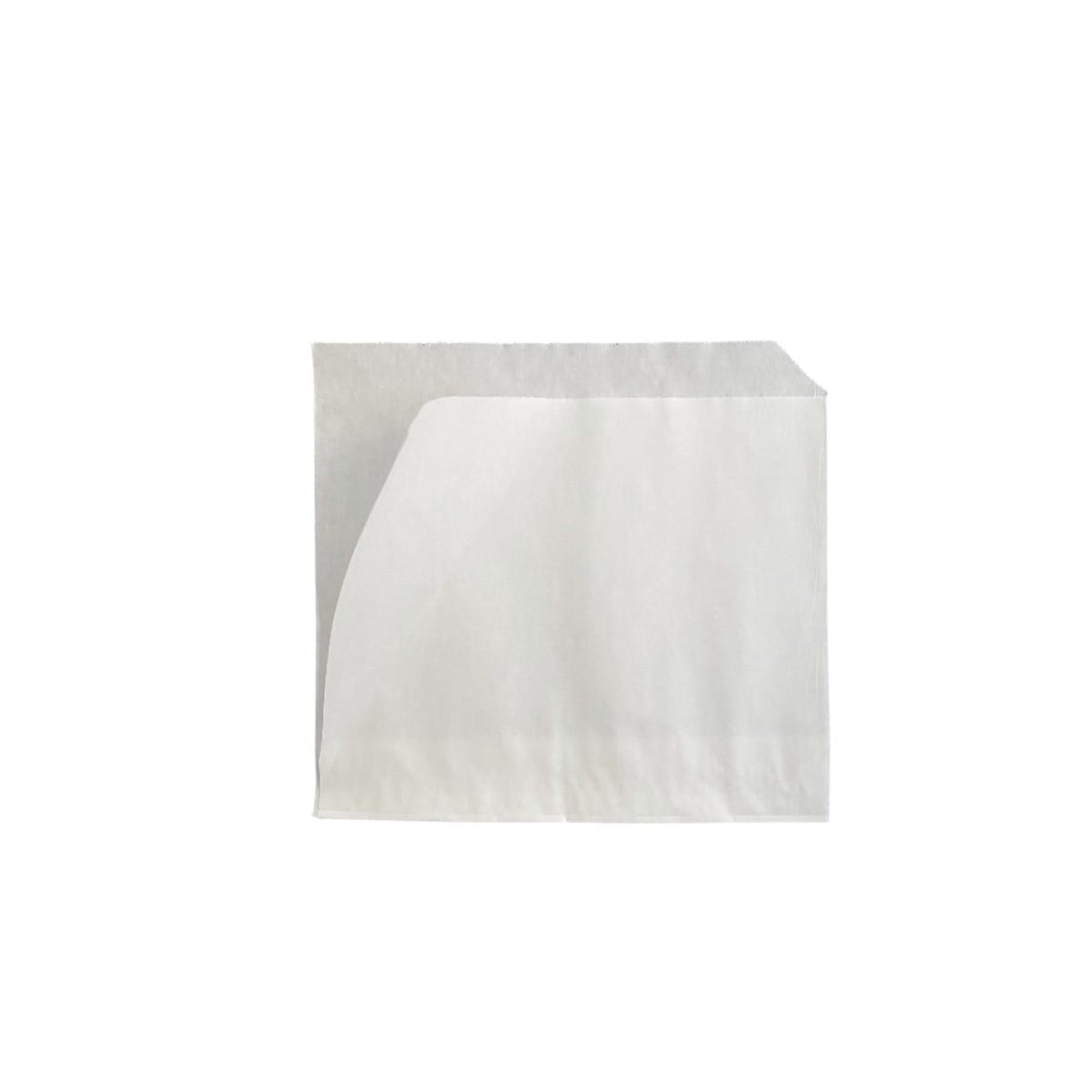 Baskısız Islak Hamburger Kesekağıdı-Beyaz Yağlı Kağıt-(En:12cm/Boy:15cm/Körüksüz/Yanı Açık)