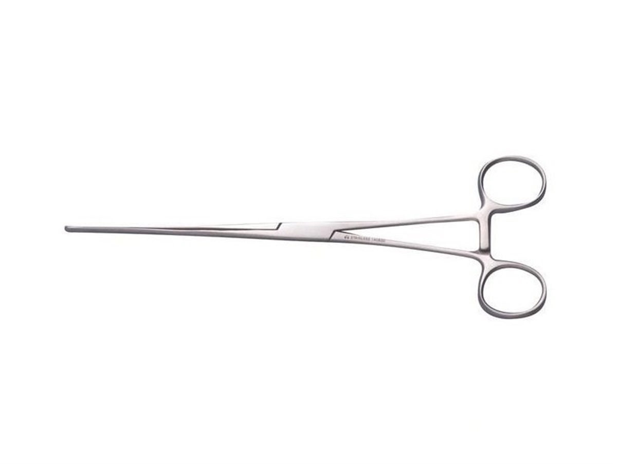 Kruuse  Veteriner Bağırsak Pensi. 23 cm. Düz