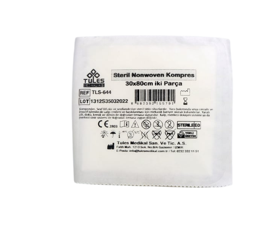 Tules Steril Spanç (Nonwoven) 30x80 