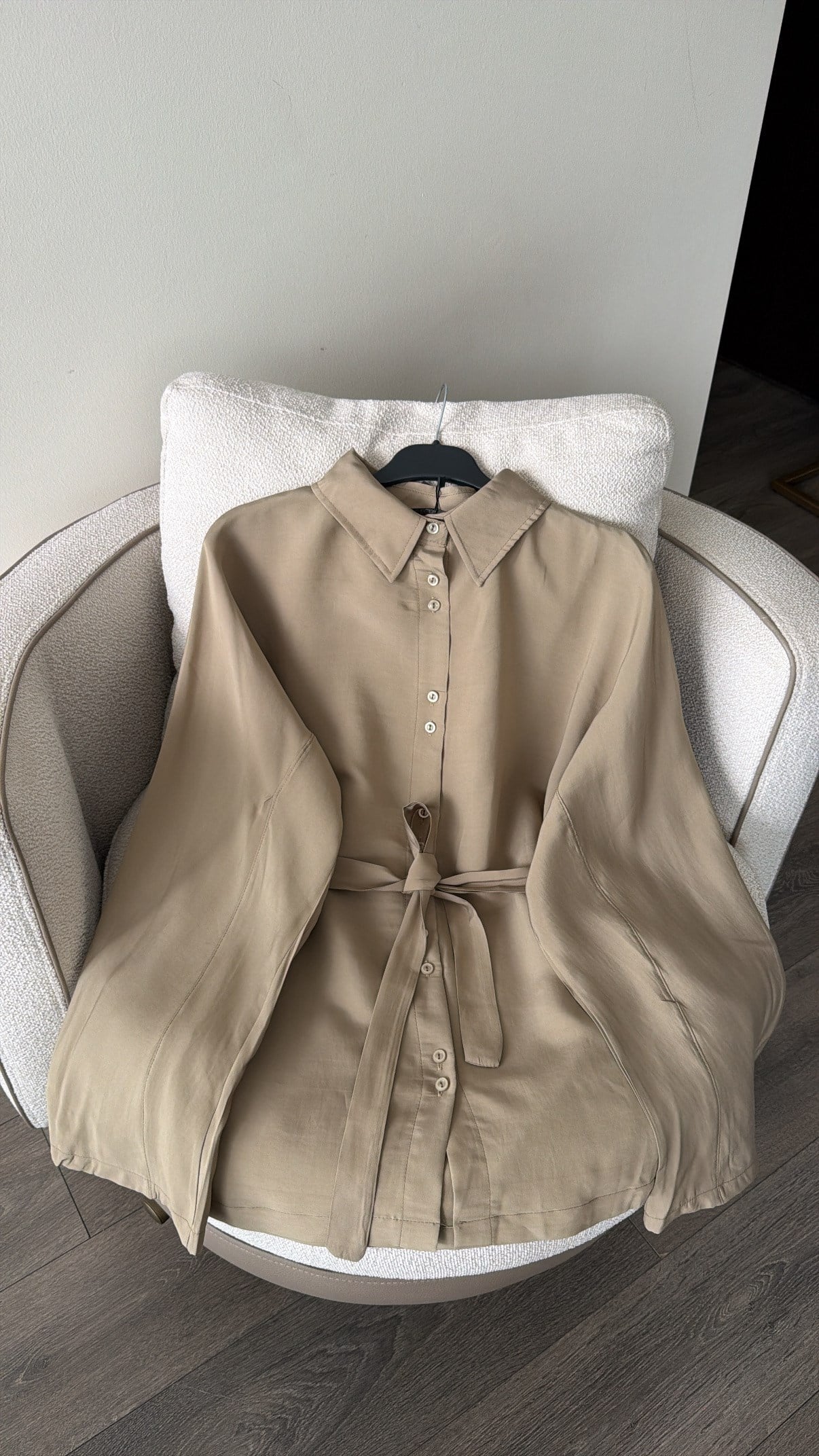 Bağcıklı Gömlek - Haki