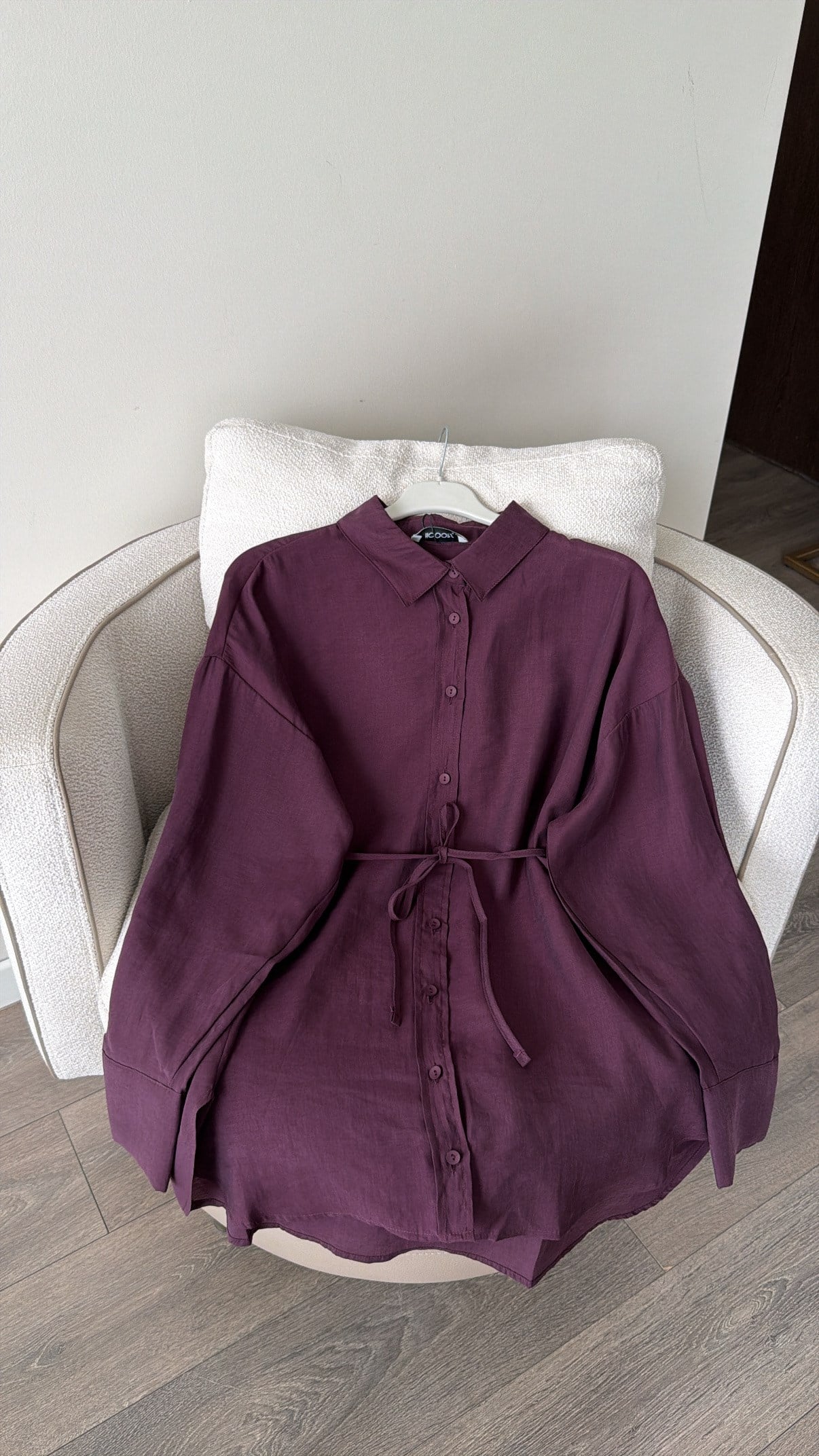 Kalın Manşetli Basic Burganya Gömlek