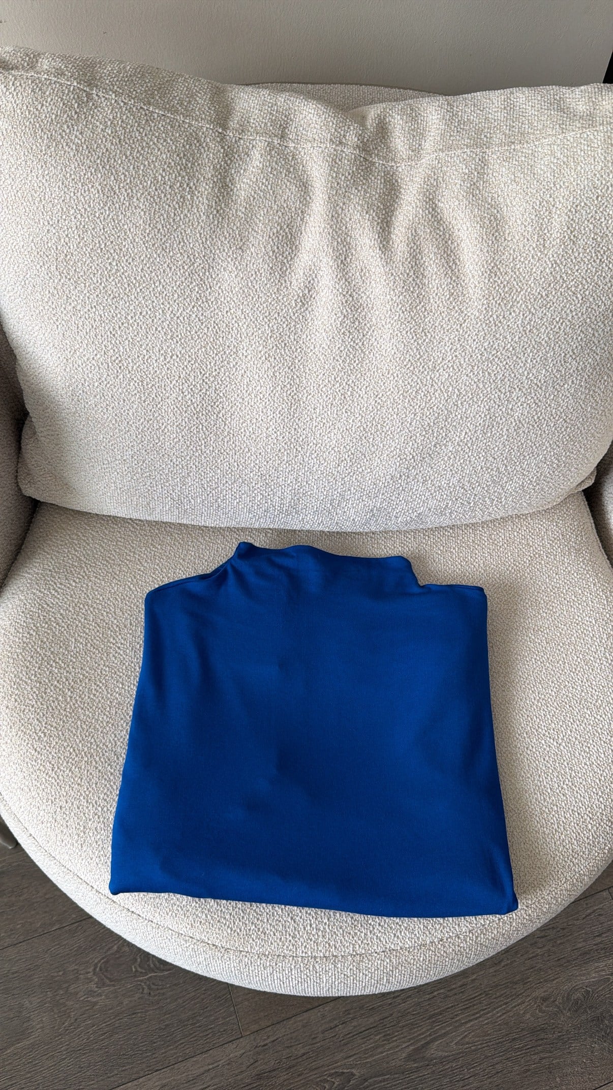 Oversize Dik Yaka Bluz - Saks