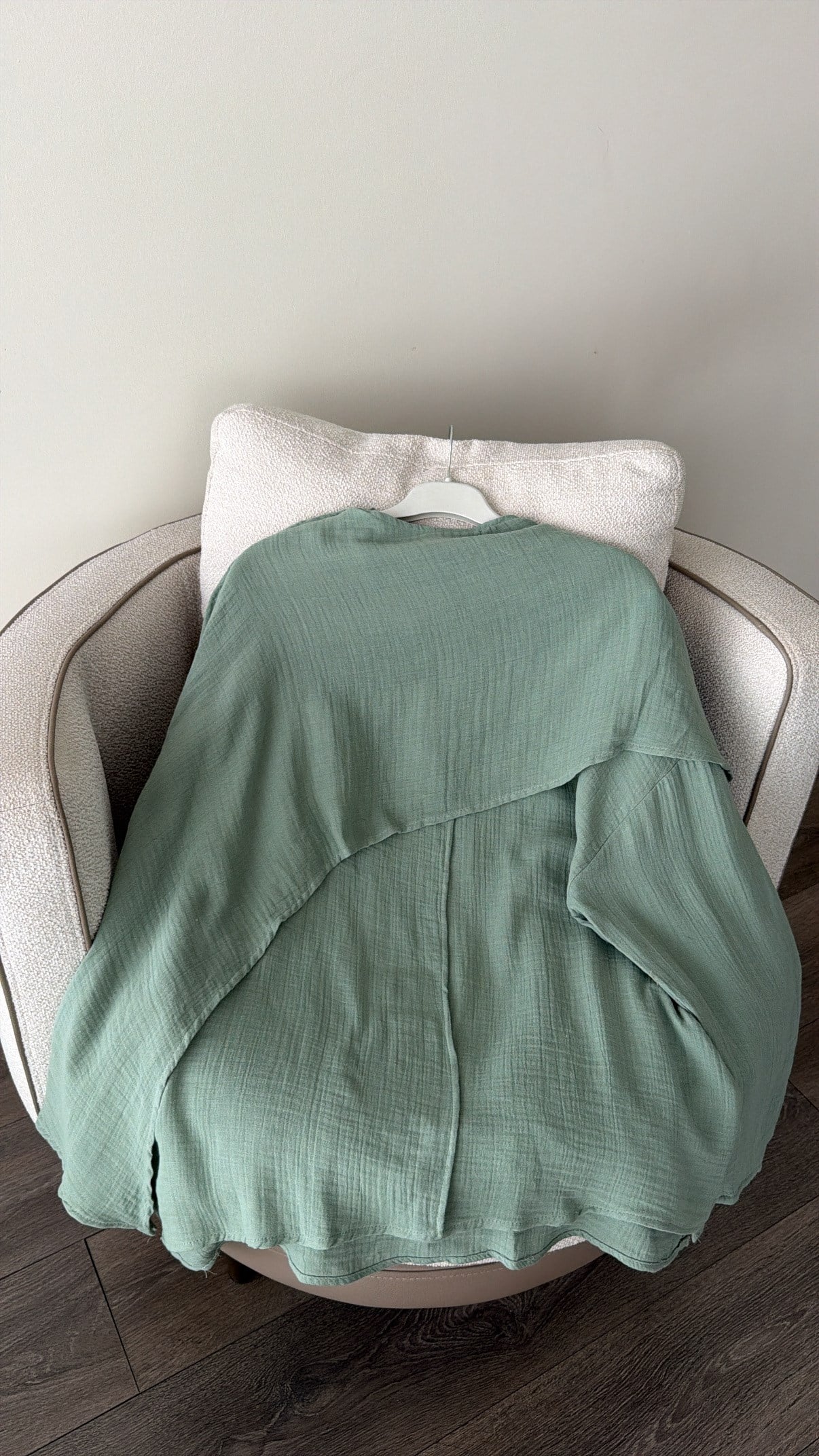 Pelerin Detaylı Soft Mint Tunik