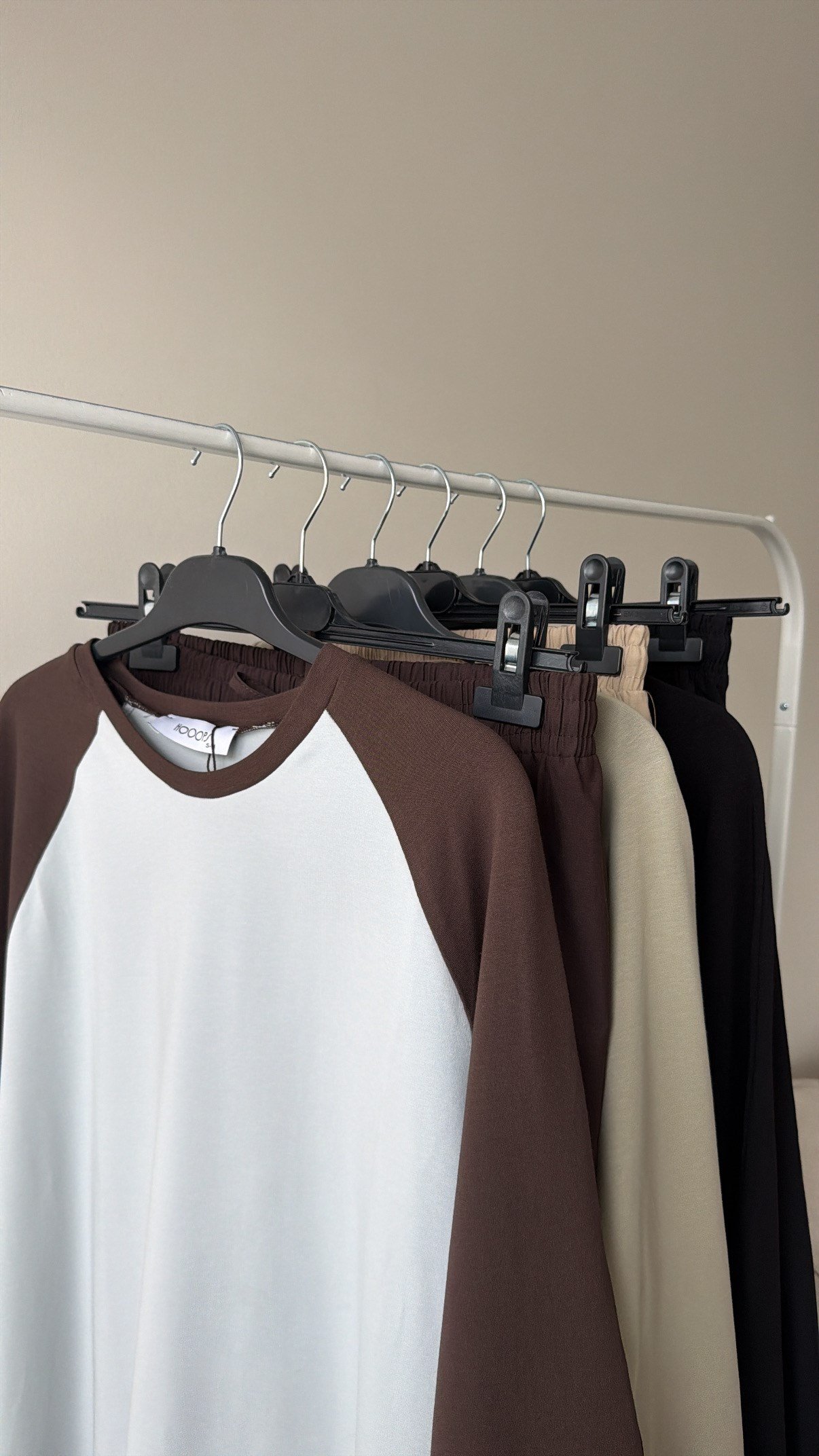 Reglan Çift Renk Sweatshirt- Kahve