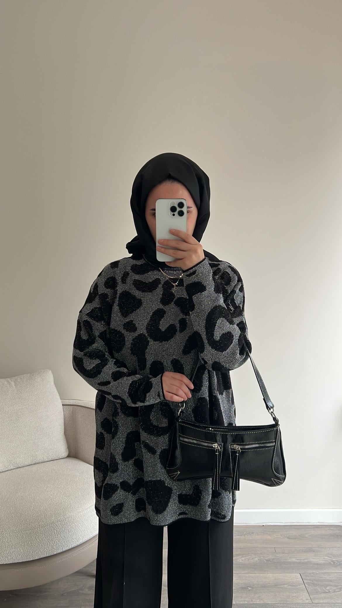 Siyah Desenli Merserize