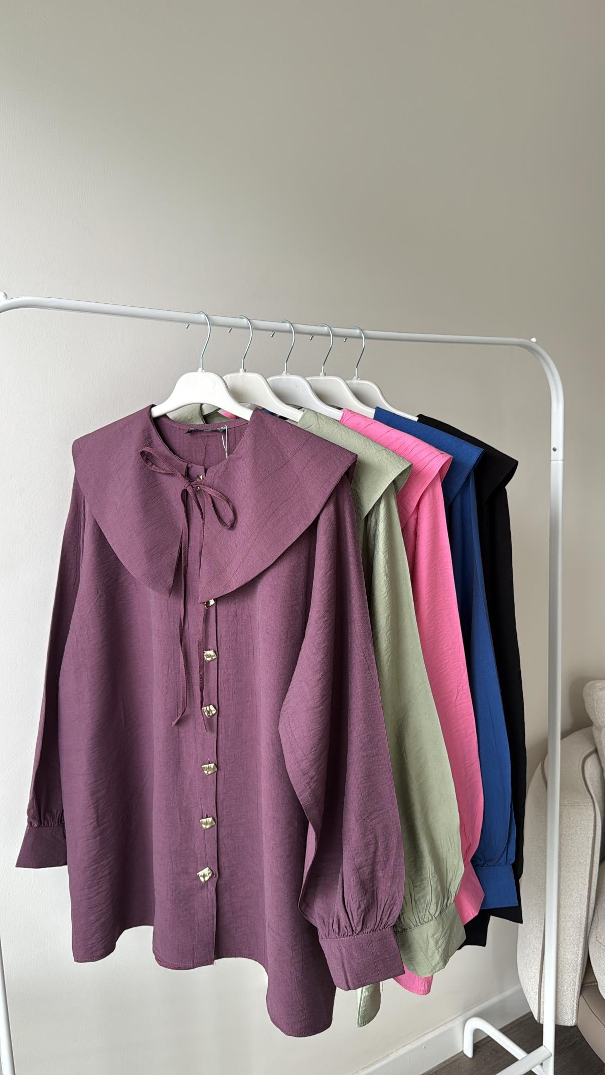 Yakalı Gömlek - Siyah