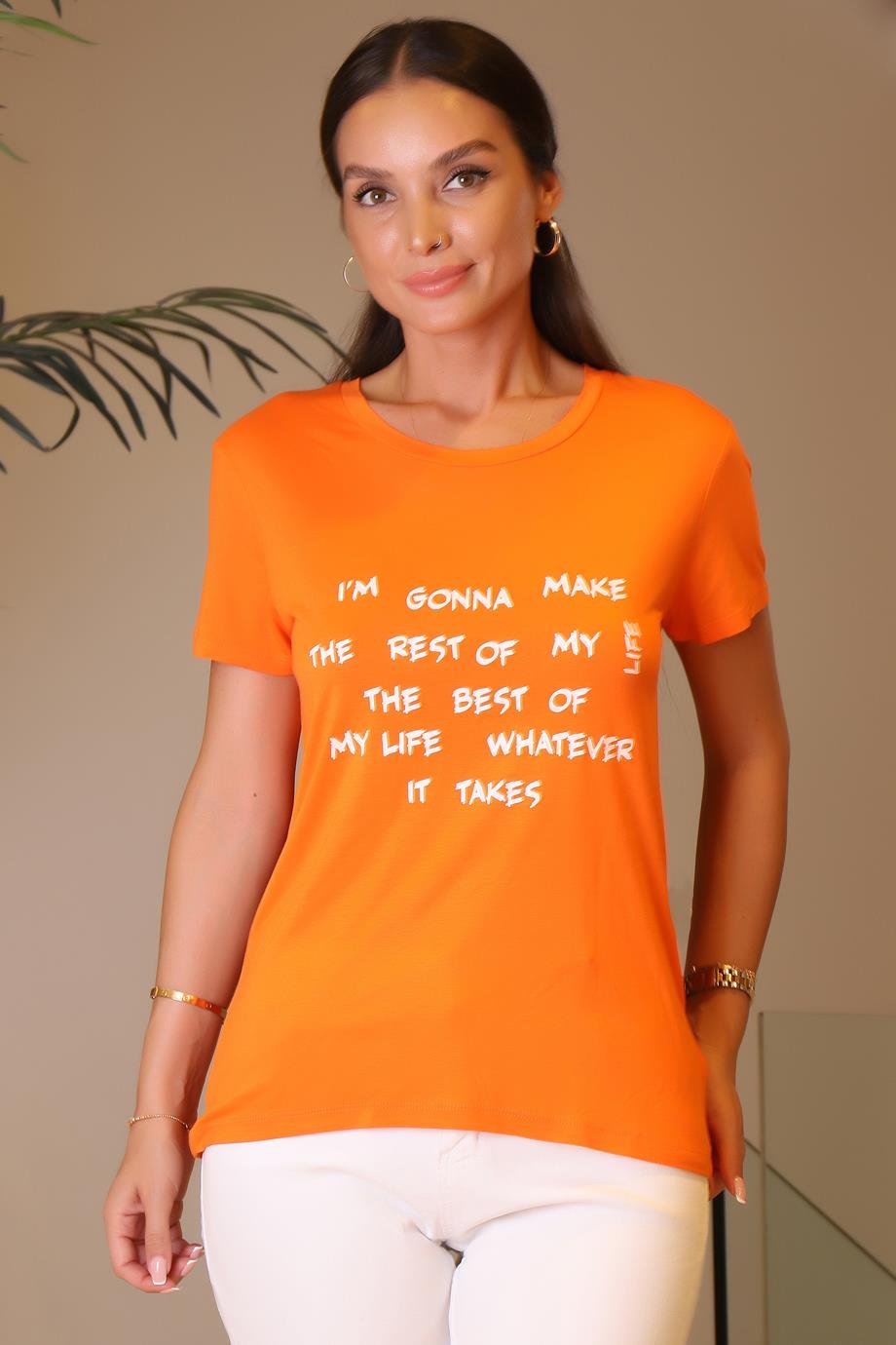 0247-2Y3 F.FRIENDS TSHIRTORANJ