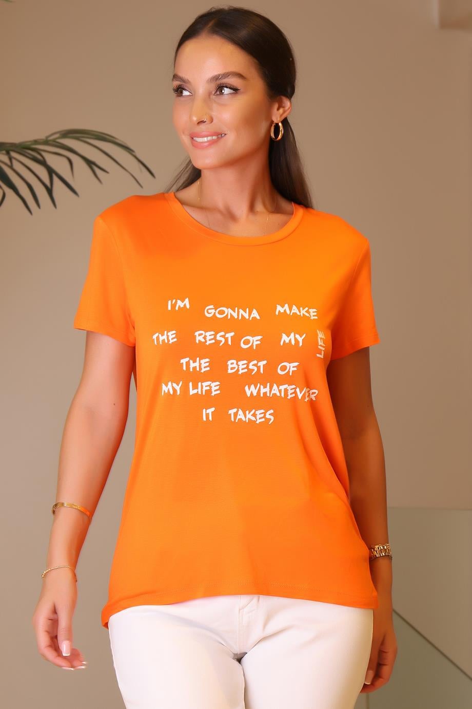 0247-2Y3 F.FRIENDS TSHIRTORANJ