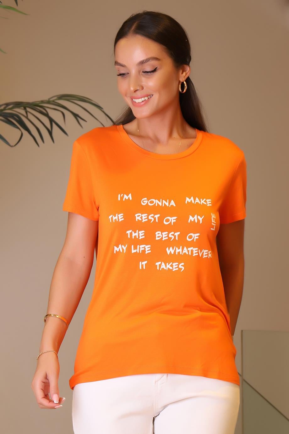 0247-2Y3 F.FRIENDS TSHIRTORANJ