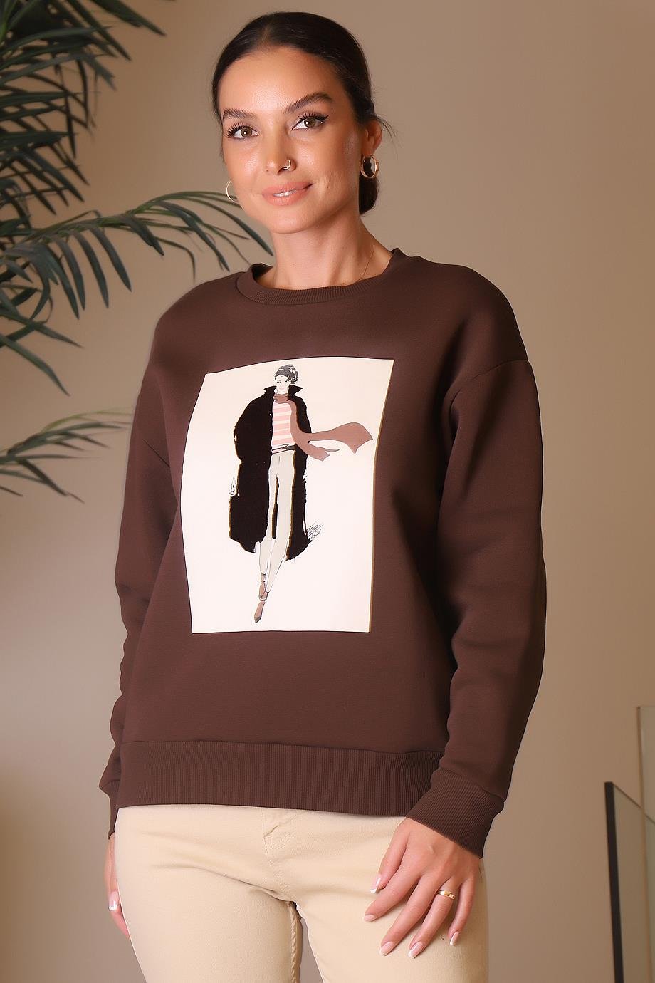 0308-2K4 F.FRIENDS SWEATKAHVE