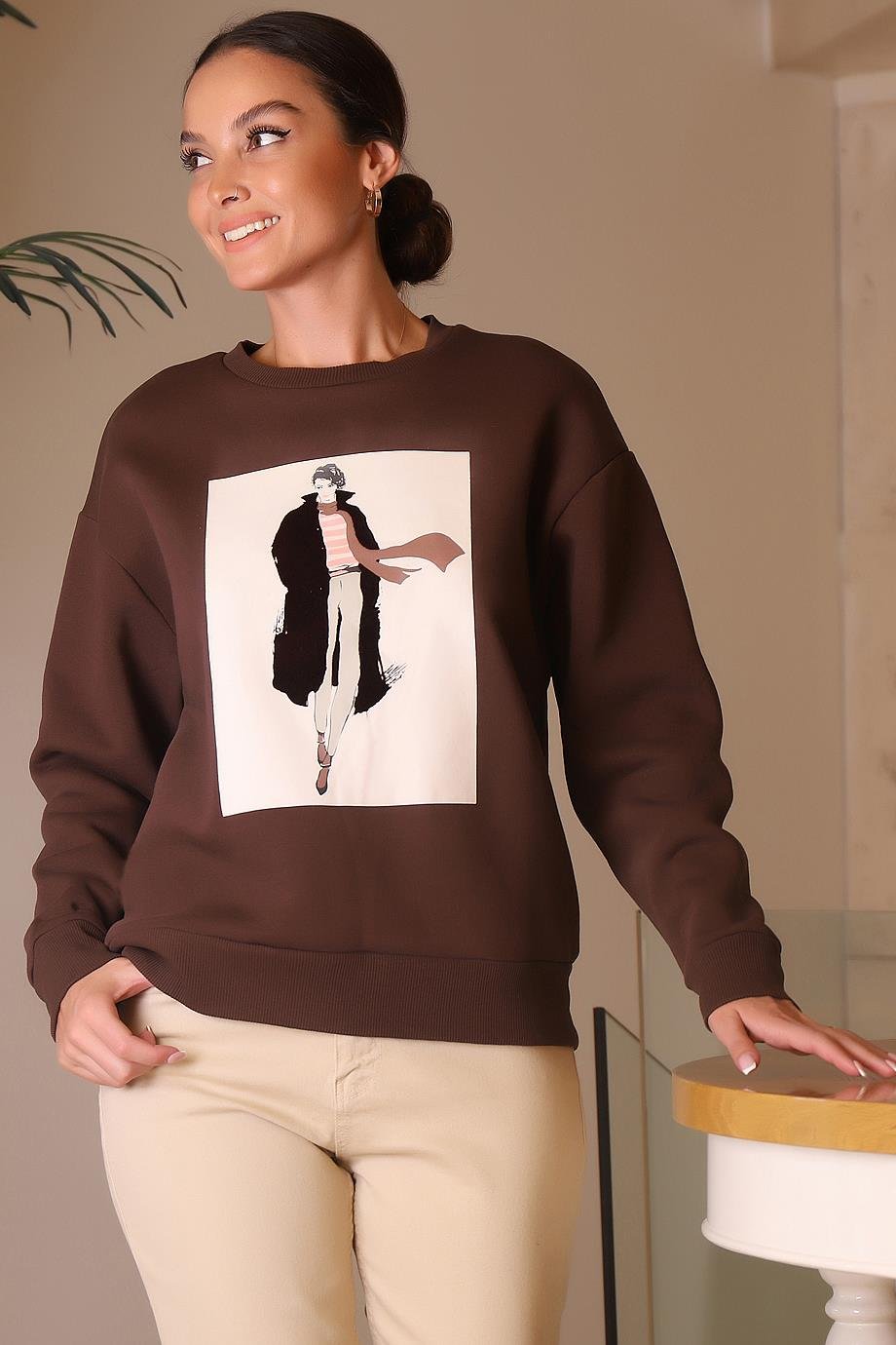 0308-2K4 F.FRIENDS SWEATKAHVE