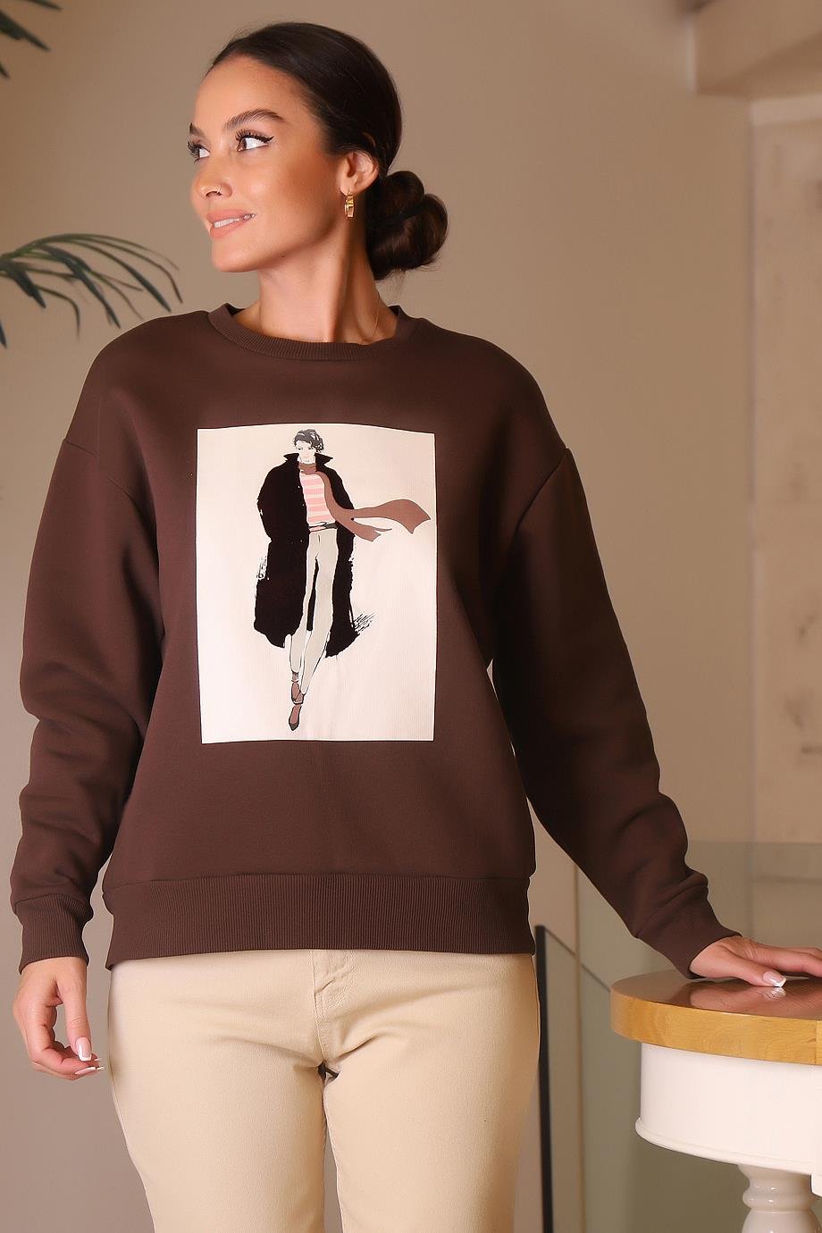 0308-2K4 F.FRIENDS SWEATKAHVE