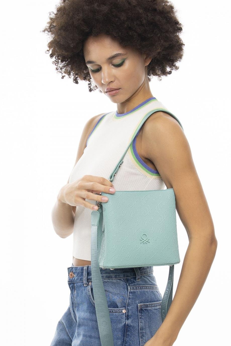 1053-2Y3 BENETTON ÇANTASU YEŞİLİ