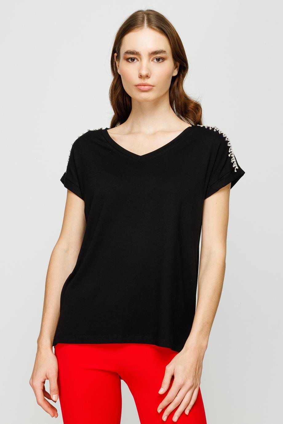 11341-2Y3 ONTEKS BLUZSİYAH