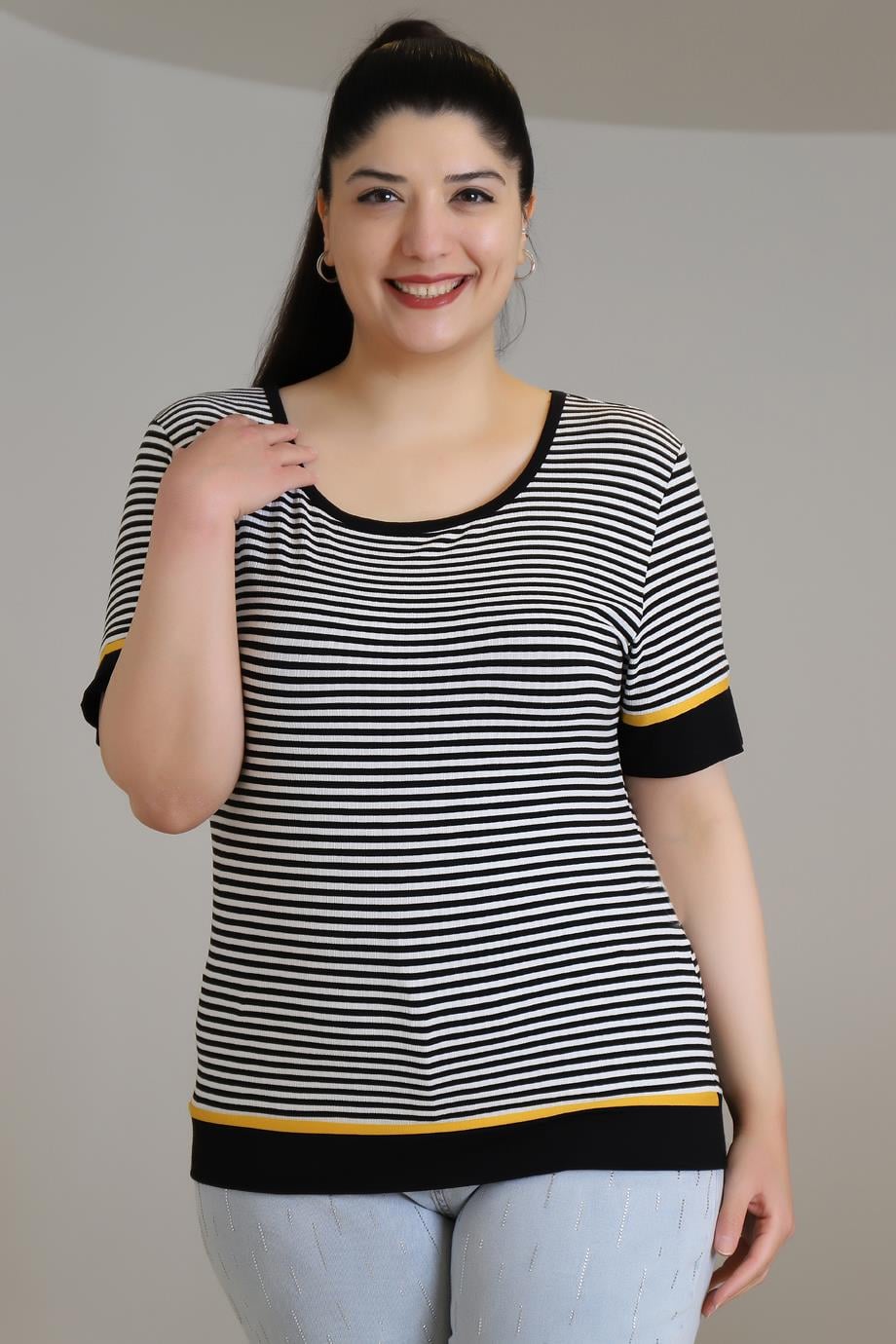 1405-2Y3 M.BLUEBELLE BLUZSİYAH EKRU