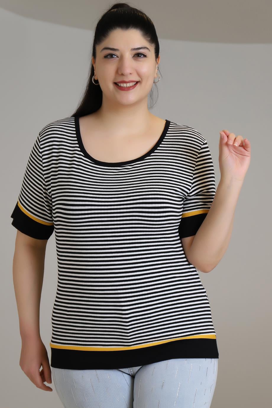 1405-2Y3 M.BLUEBELLE BLUZSİYAH EKRU