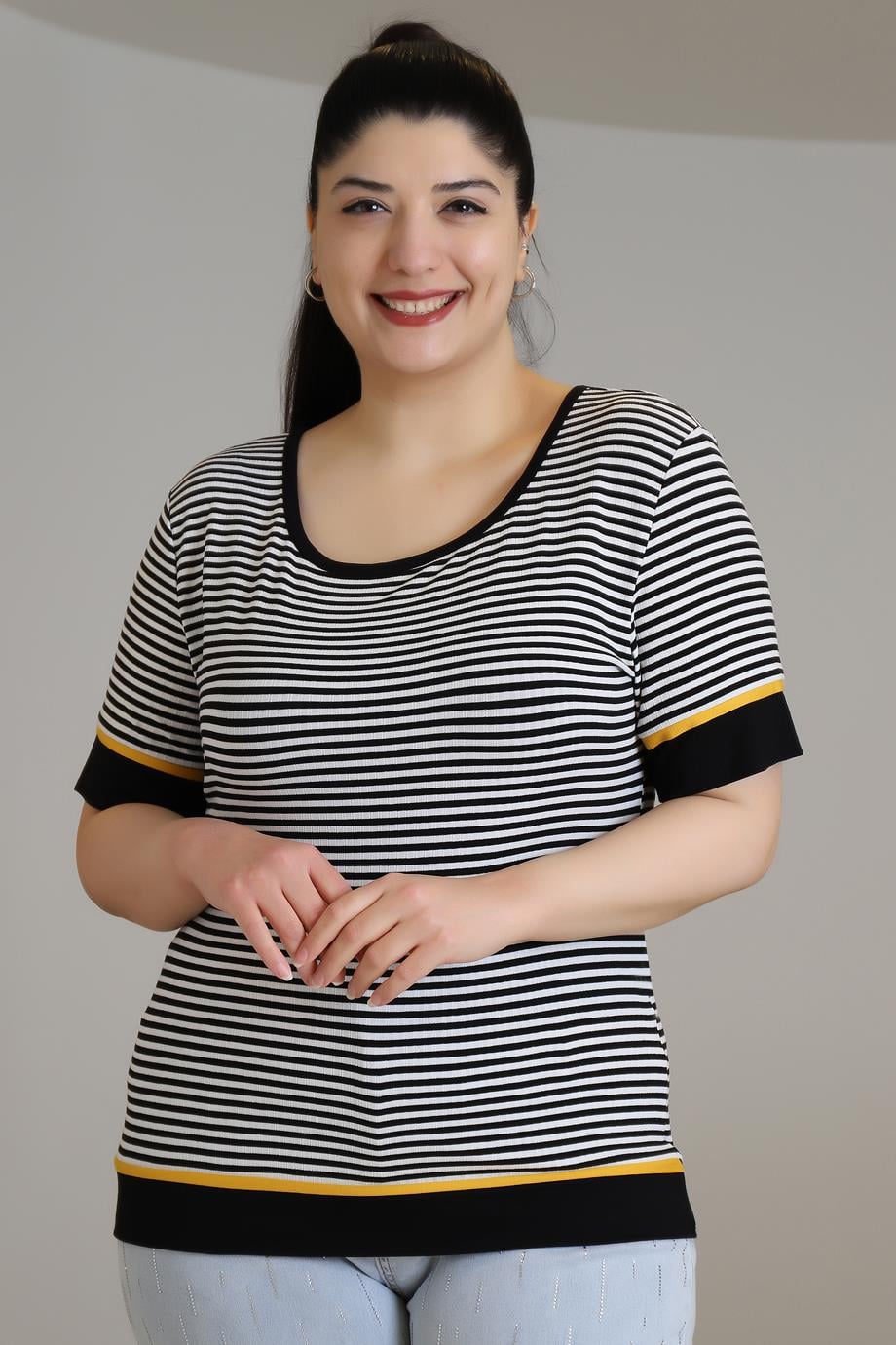 1405-2Y3 M.BLUEBELLE BLUZSİYAH EKRU