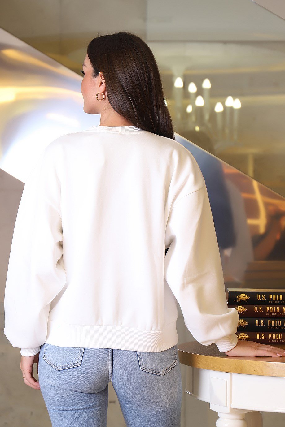 14208-2K3 HOT FASHİON SWEATBEYAZ