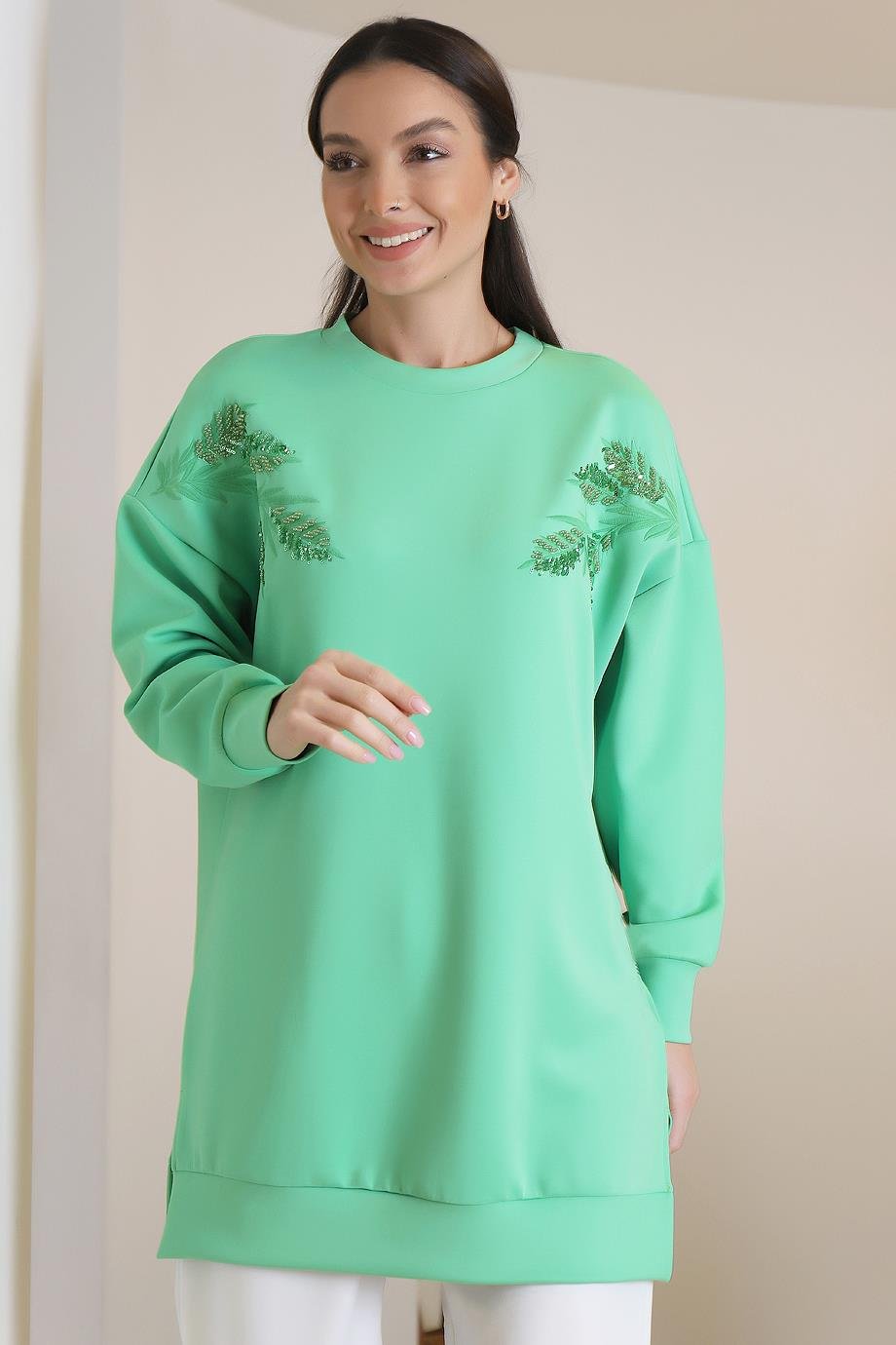 20551-2K3 LOREEN TUNİKYEŞİL