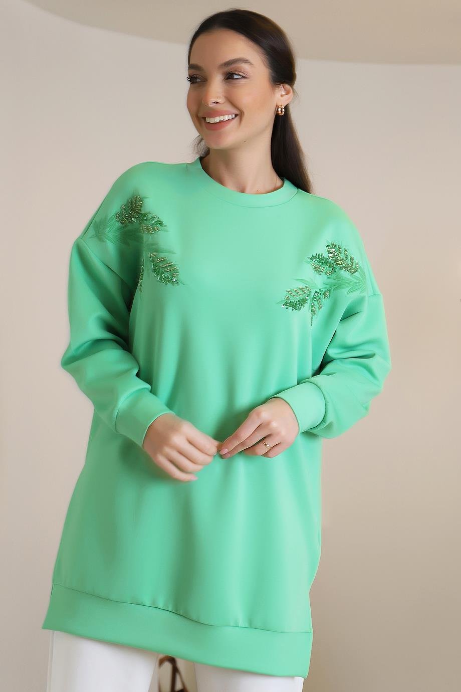 20551-2K3 LOREEN TUNİKYEŞİL