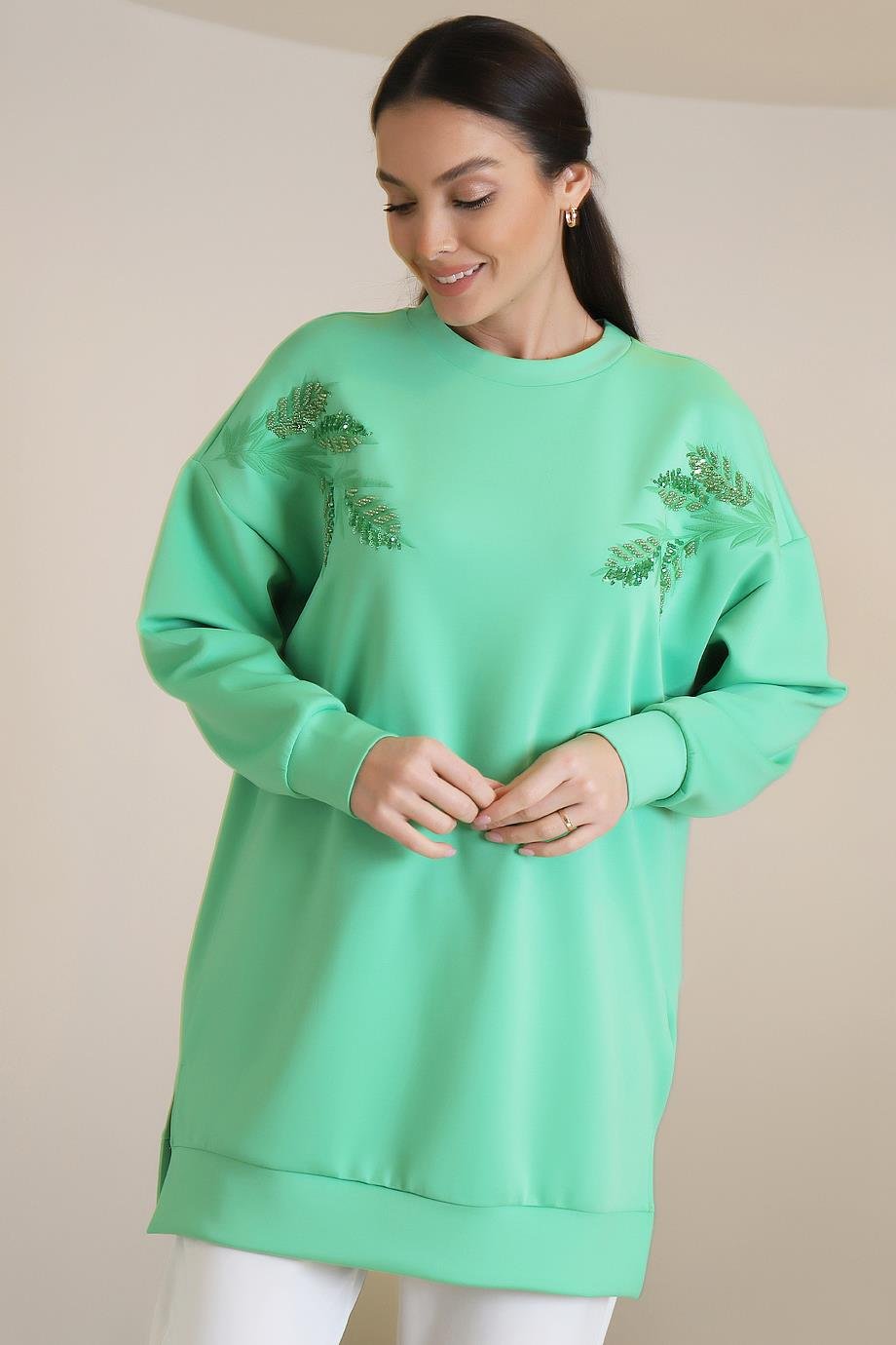 20551-2K3 LOREEN TUNİKYEŞİL