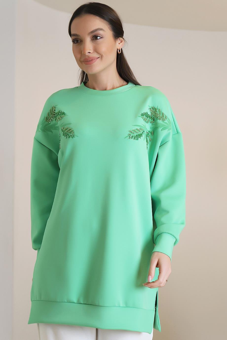 20551-2K3 LOREEN TUNİKYEŞİL