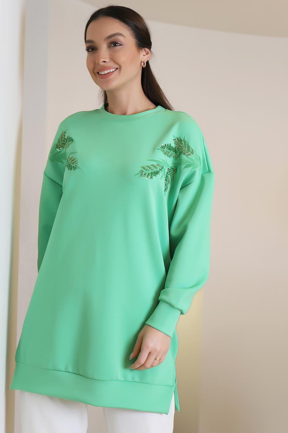 20551-2K3 LOREEN TUNİKYEŞİL